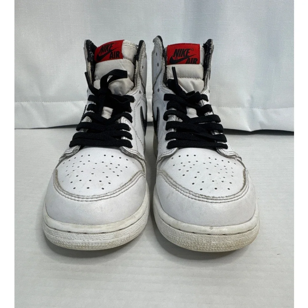 Nike 2016 Air Jordan 1 Yin Yang White Black 6Y Womens 7.5